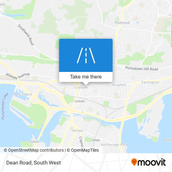Dean Road map