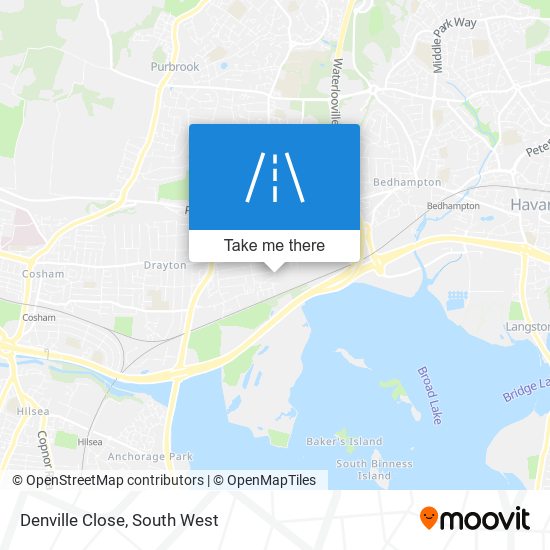 Denville Close map