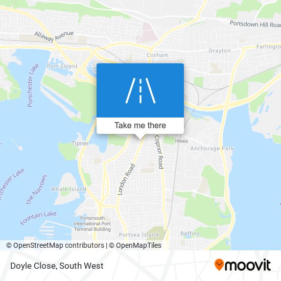 Doyle Close map