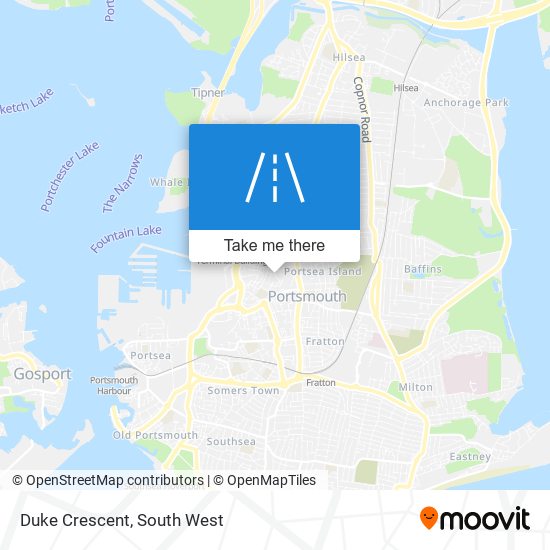 Duke Crescent map