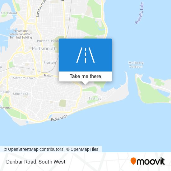 Dunbar Road map