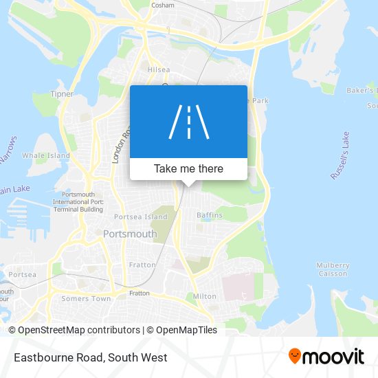 Eastbourne Road map