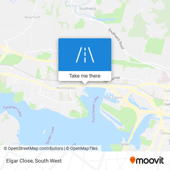 Elgar Close map