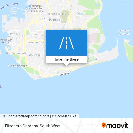 Elizabeth Gardens map