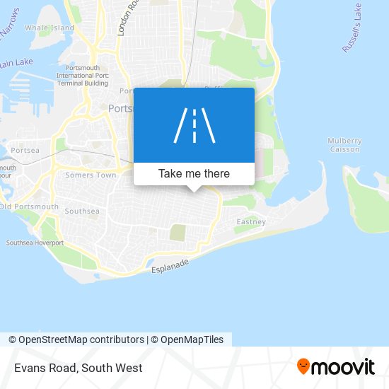 Evans Road map