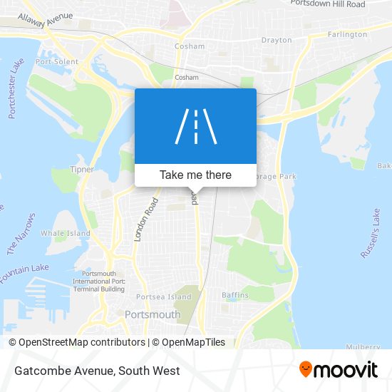 Gatcombe Avenue map