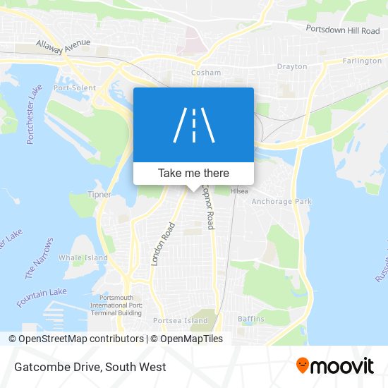Gatcombe Drive map