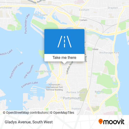 Gladys Avenue map