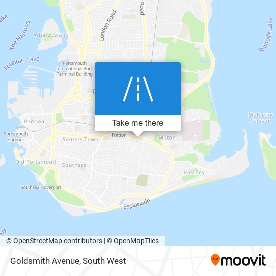 Goldsmith Avenue map