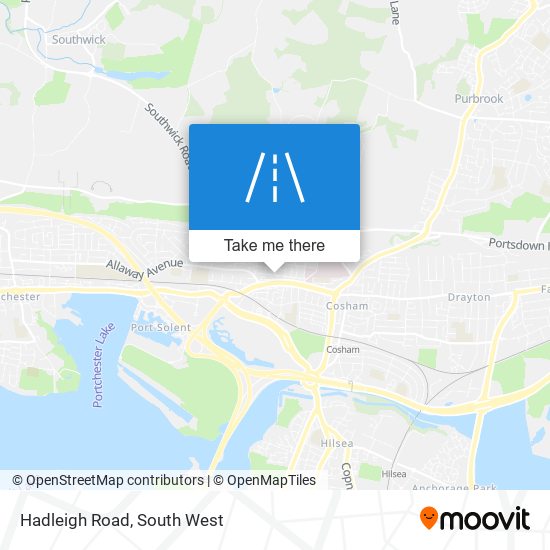 Hadleigh Road map