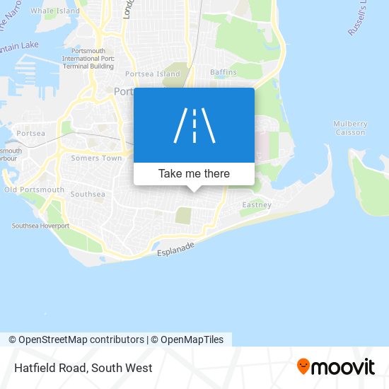 Hatfield Road map