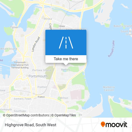 Highgrove Road map