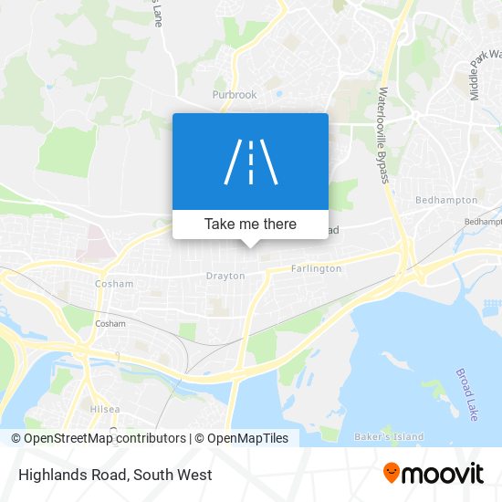 Highlands Road map