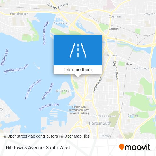 Hilldowns Avenue map