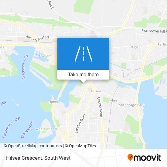 Hilsea Crescent map