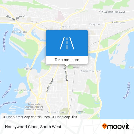 Honeywood Close map