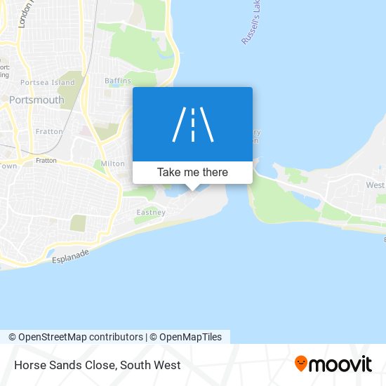 Horse Sands Close map