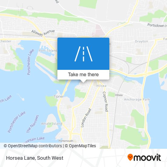 Horsea Lane map