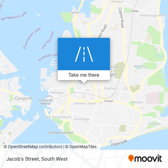 Jacob's Street map