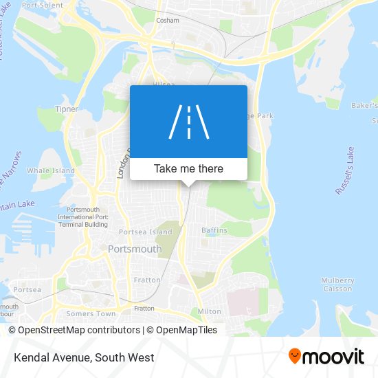 Kendal Avenue map