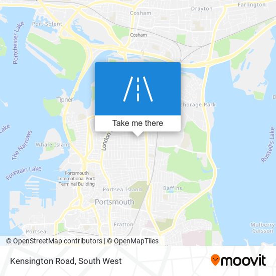 Kensington Road map