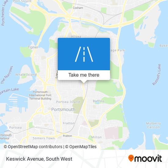 Keswick Avenue map
