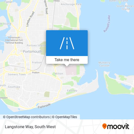 Langstone Way map