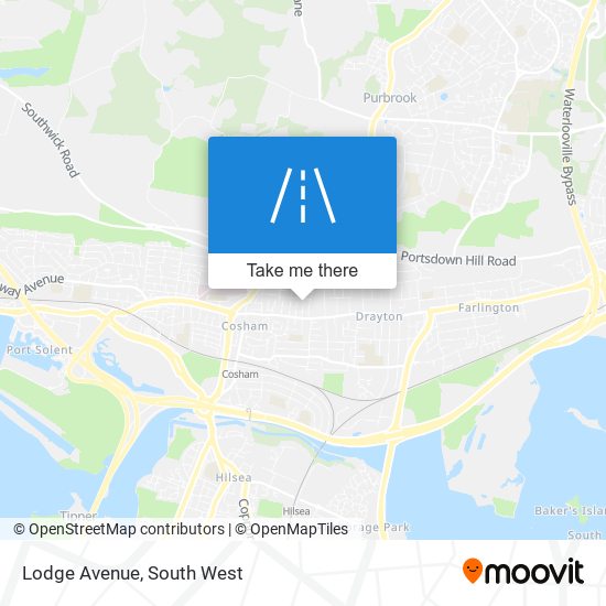 Lodge Avenue map