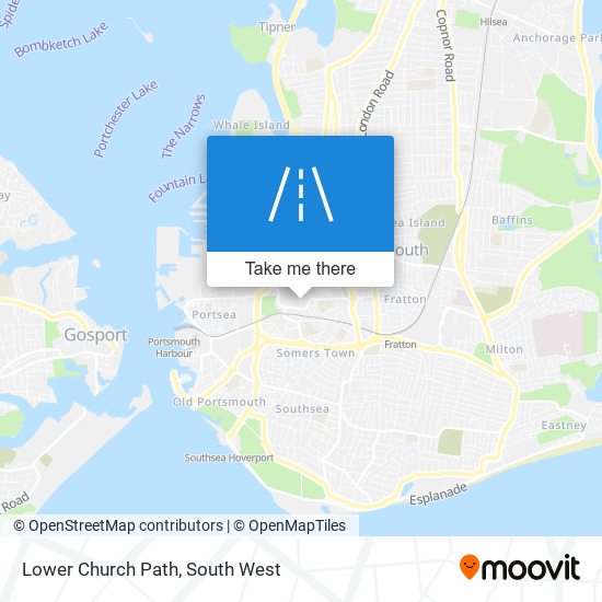 Lower Church Path map