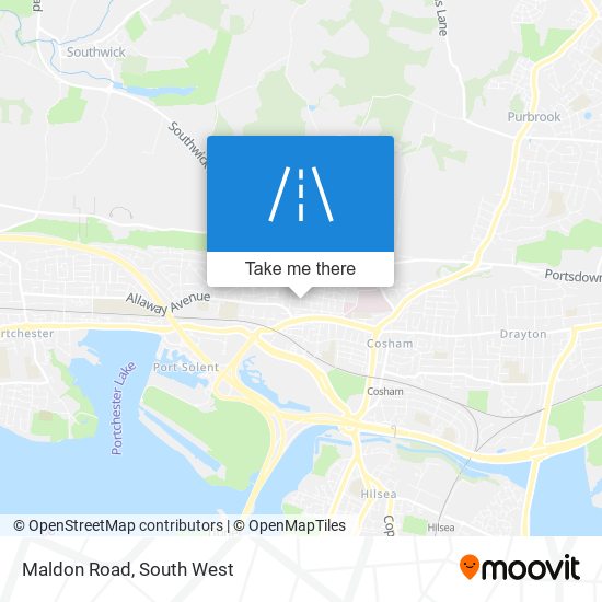 Maldon Road map