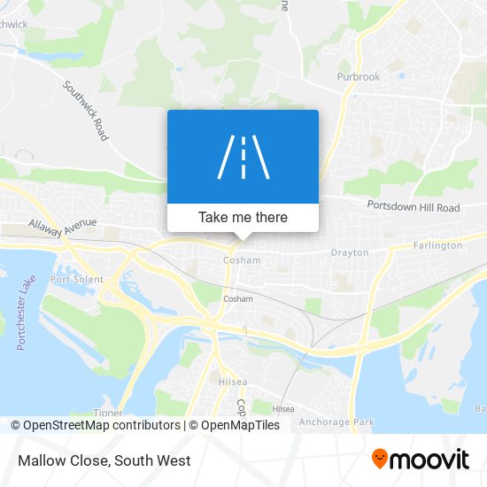 Mallow Close map