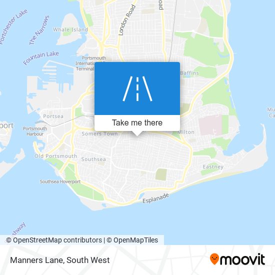Manners Lane map