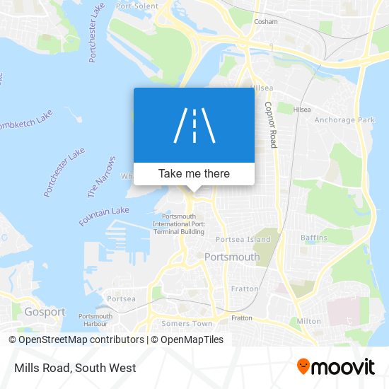 Mills Road map