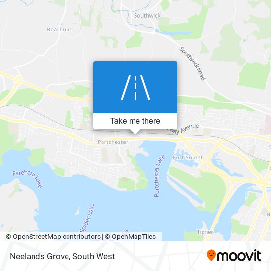 Neelands Grove map