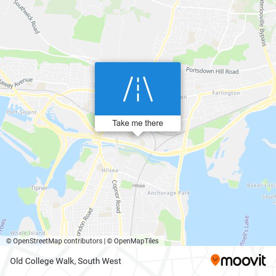 Old College Walk map