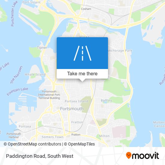 Paddington Road map