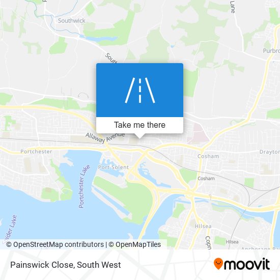 Painswick Close map