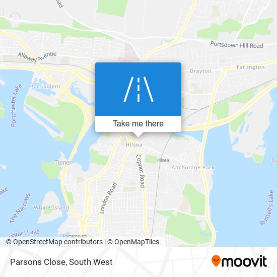 Parsons Close map