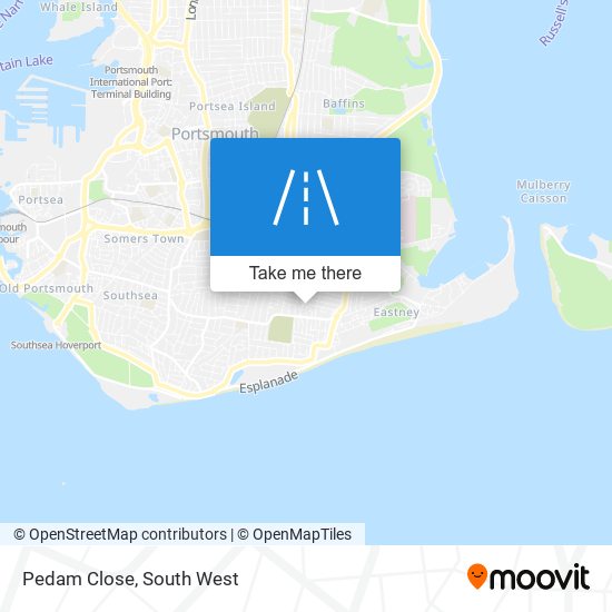 Pedam Close map