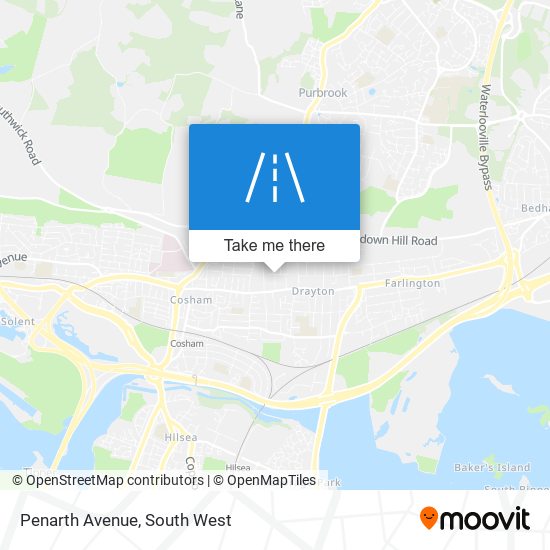 Penarth Avenue map