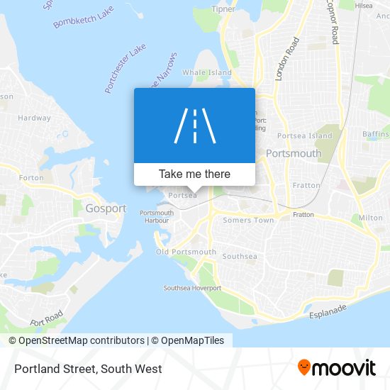 Portland Street map