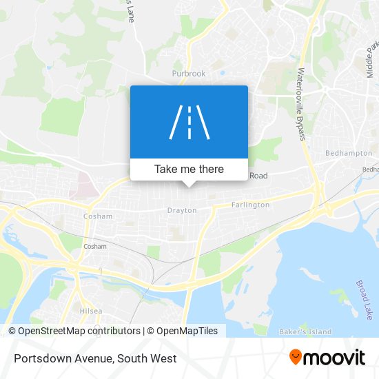 Portsdown Avenue map
