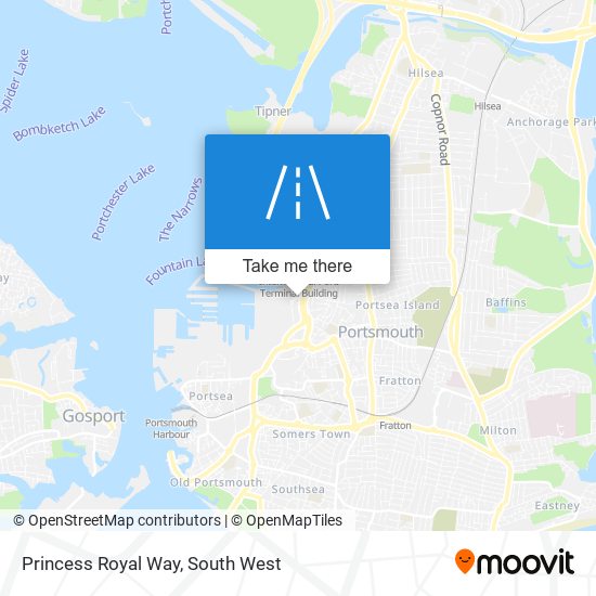 Princess Royal Way map