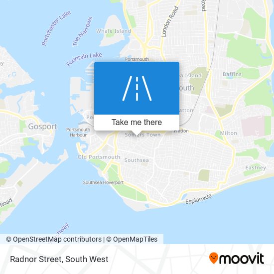 Radnor Street map