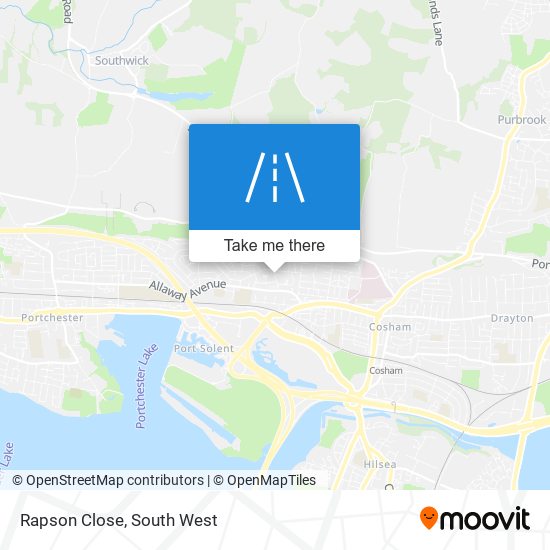 Rapson Close map