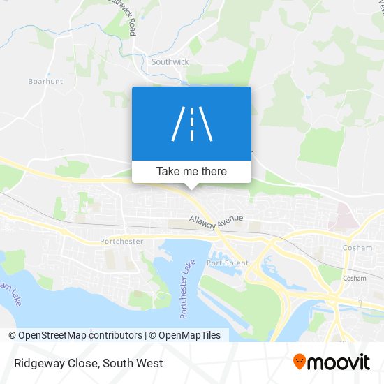 Ridgeway Close map