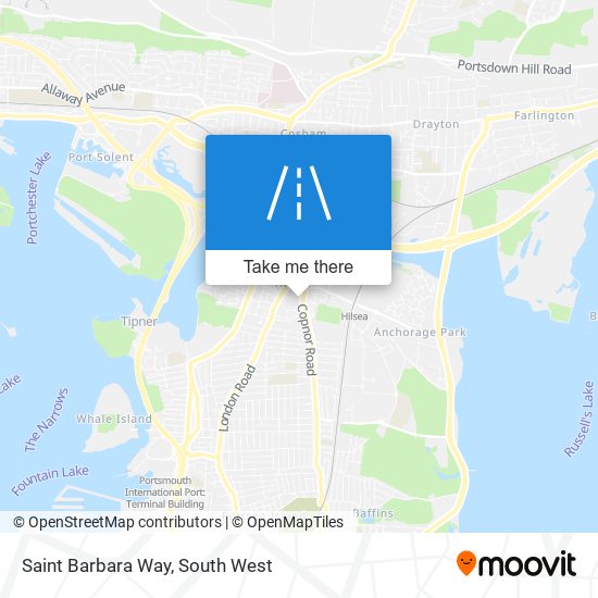 Saint Barbara Way map