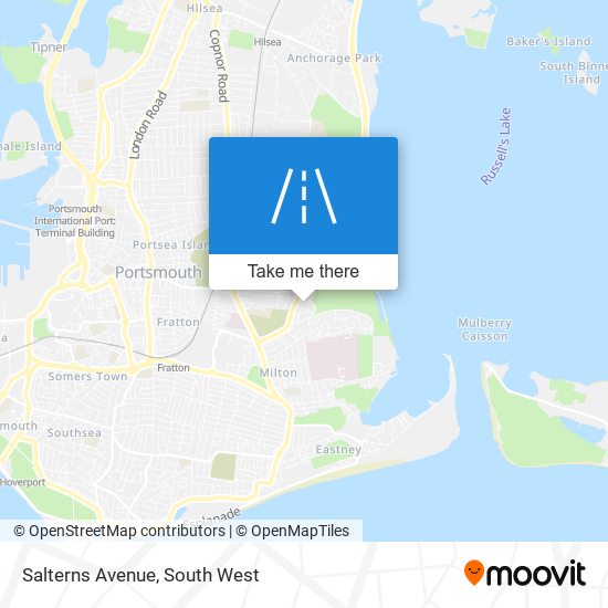 Salterns Avenue map