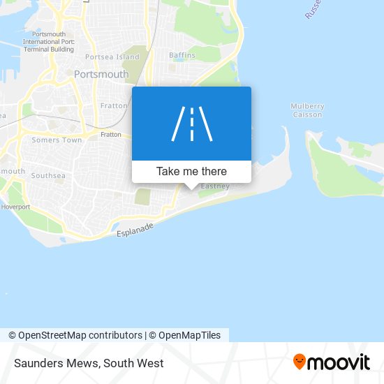 Saunders Mews map