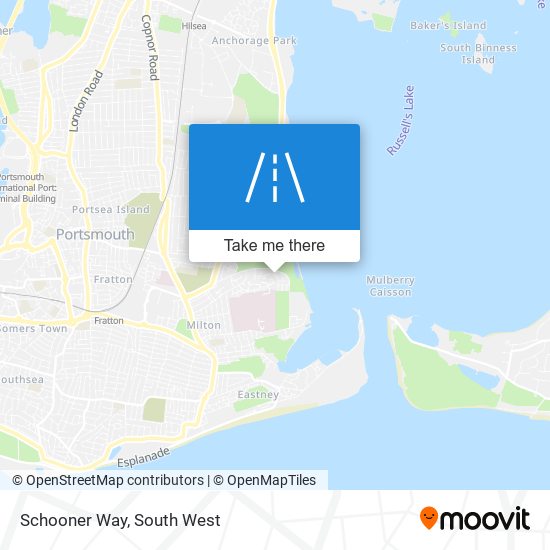 Schooner Way map